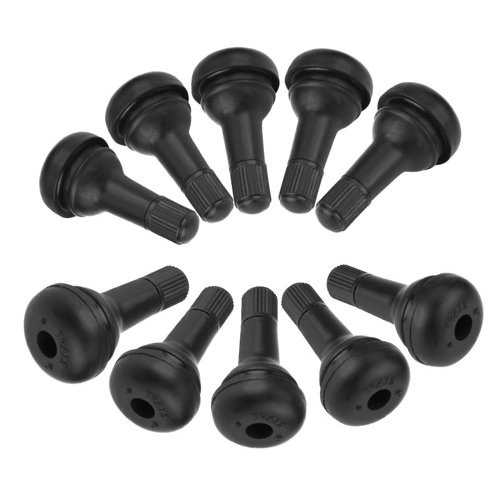 VOBOR 10 Stück Gummi Ventile TR415, Schwarz Autoventil,Rad Snap In Reifen ventilkernkappenventil VOBOR 10 Stück Gummi Ventile TR415, Schwarz Autoventil,Rad Snap In Reifen ventilkernkappenventil von VOBOR