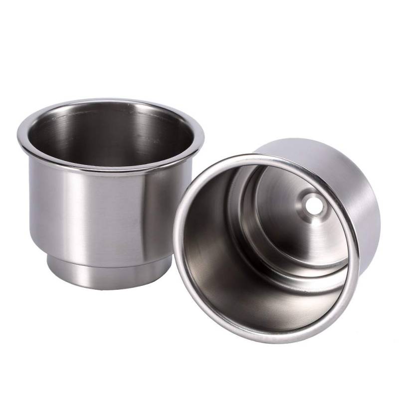 VOBOR Auto Cup Holder-2Pcs Edelstahl Auto Cup Getränkeflasche Dosenhalter for Marine Boat RV Camper von VOBOR