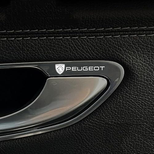 8 Stück Auto Emblem Aufkleber für Peugeot 408 308 307 207 508L, Buchstaben Emblem Aufkleber, Auto Body Abzeichen Sticker, Logo Abzeichen Styling Dekorationsaufkleber,B von VOLBOZ