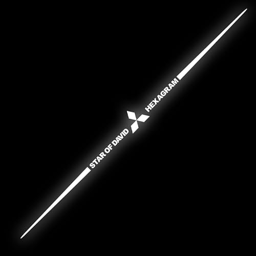 Auto Emblem Aufkleber für Mitsubishi ASX Outlander Eclipse Cross Pajero Lancer, Buchstaben Emblem Aufkleber, Auto Body Abzeichen Sticker, Logo Abzeichen Styling Dekorationsaufkleber Zubehör von VOLBOZ