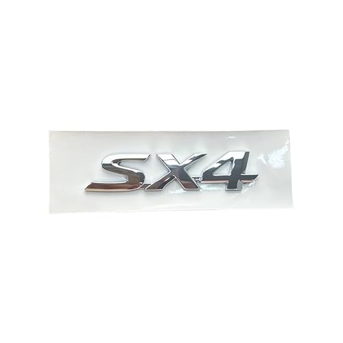 Auto Emblem Aufkleber für Suzuki SX4, Buchstaben Emblem Aufkleber, Auto Body Abzeichen Sticker, Logo Abzeichen Styling Dekorationsaufkleber Zubehör von VOLBOZ