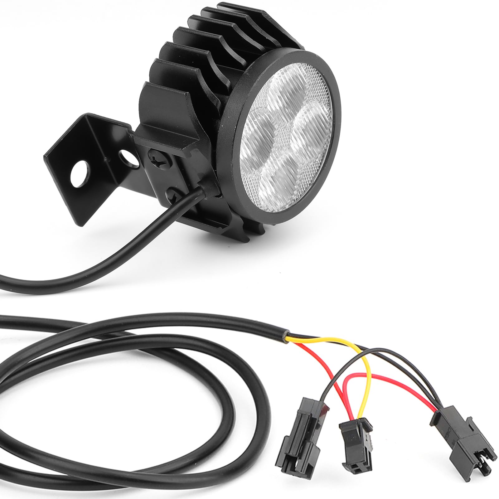 VOLOHAS 2-in-1-Scheinwerfer mit Hupe für Kugoo M4/M4 Pro Elektroroller Frontlampe wasserdicht und stoßfest Zubehör für Elektroroller von VOLOHAS