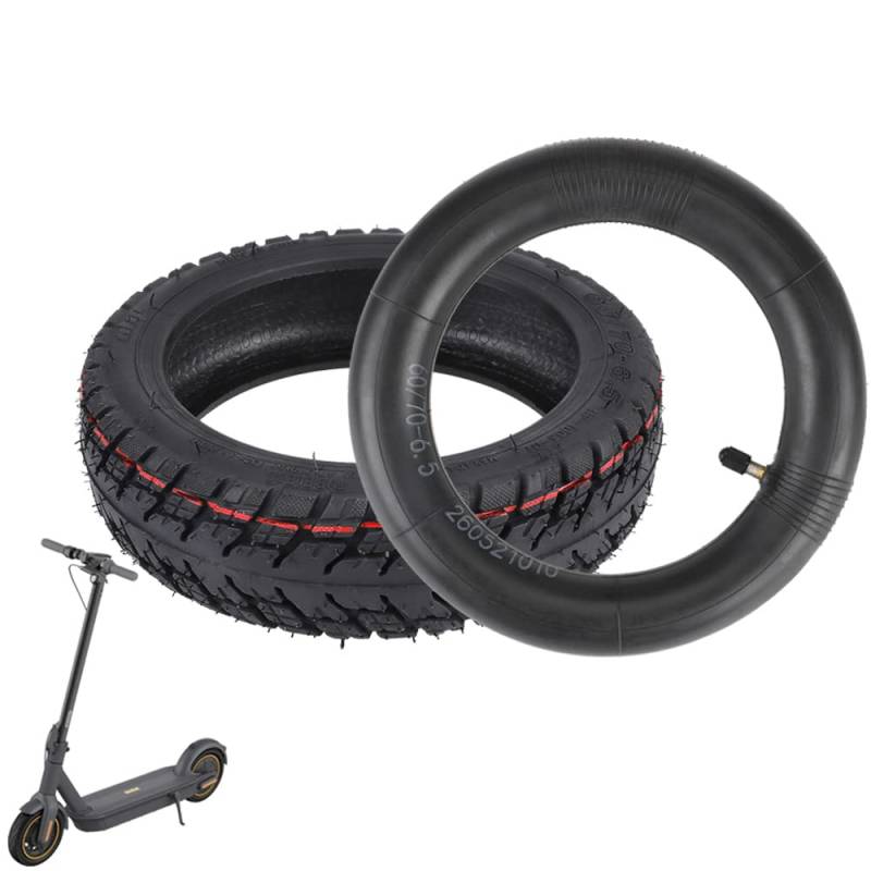 VOLOHAS 60/70-6,5 Schlauchloser Reifen für Xiaomi 5/5 Pro/5 Max, Tubeless Reifen mit Doppelte Stärke Schlauch für Ninebot Max G30/G30D/G30D2 Elektroroller Explosionsgeschützte Straßenreifen (1 Satz) von VOLOHAS