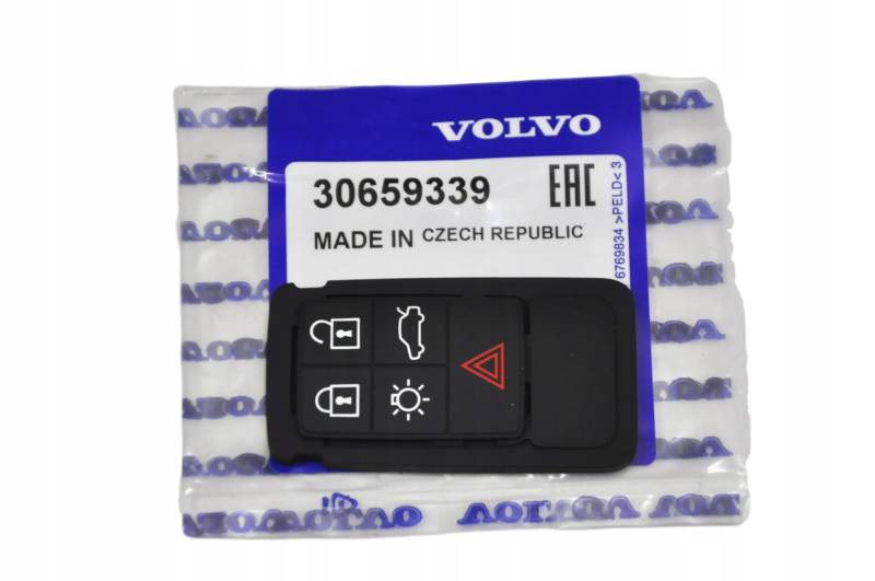 VOLVO S60 V60 V70 S80 Fernbedienung Schlüsselkasten Gummiband mit Tasten 30659339 von VOLVO
