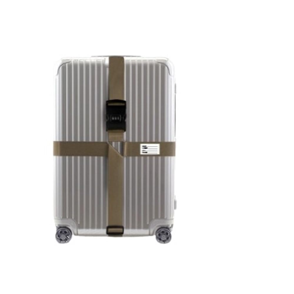 VONCYKI 10-stelliges Passwortschloss, Crossbody, Reisetasche, TSA-Seehafenschloss, Unterstützung, Gepäckgurt, Verstärkung, Box, Packgurt, kühles Grau (Kreuz-Passwort, Khaki) von VONCYKI