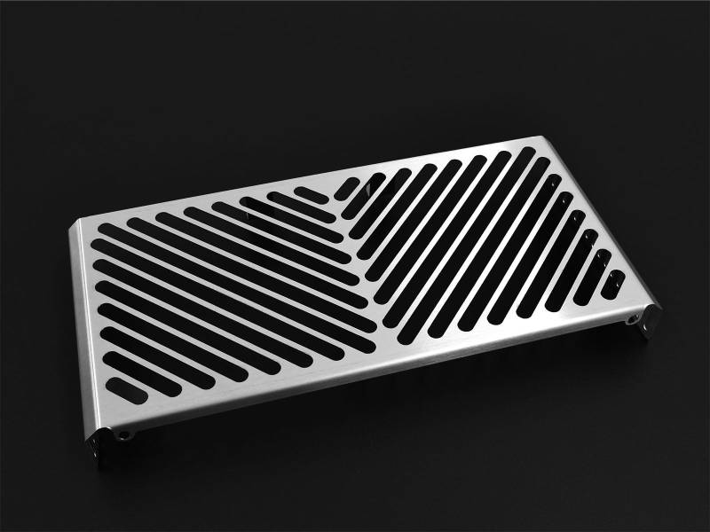 IBEX 10001519 Kühlerabdeckung Wasserkühler Kühlergrill Kühlerschutz Kühlergitter Kühlerschutzgitter Kühlerverkleidung Design Clean silnber von IBEX