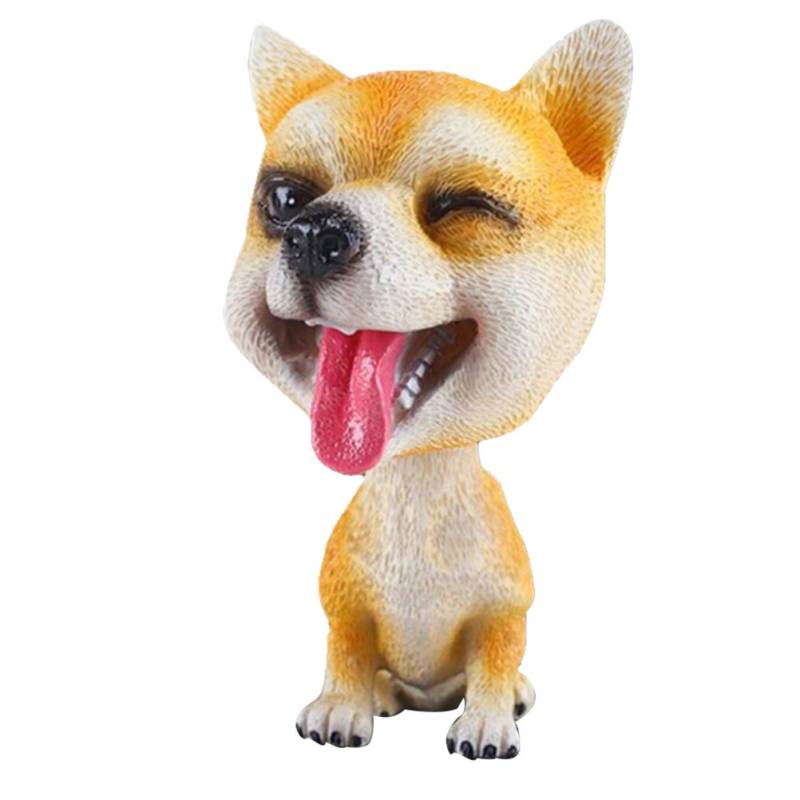 Wackelhund, Auto-Innenausstattung, Zubehör, stehender Haltungsschwamm, Hunde-Dekoration (Akita-Hund) von VOSAREA