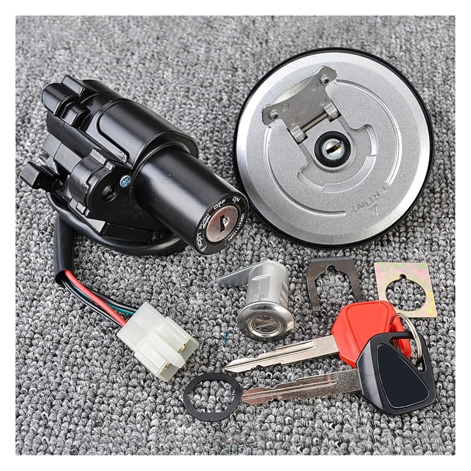 Motorrad Zündschalter Für CB600F CB600F2Y CB250 Für Hornet 250 2000-2007 Motorrad Zündschloss Tankdeckel Sitzschloss Motorrad Zündschloss Motorrad Zündschalter Für CB600F CB600F2Y CB250 Für Hornet 250 2000-2007 Motorrad Zündschloss Tankdeckel Sitzschloss Motorrad Zündschloss von VPLPEREQAK