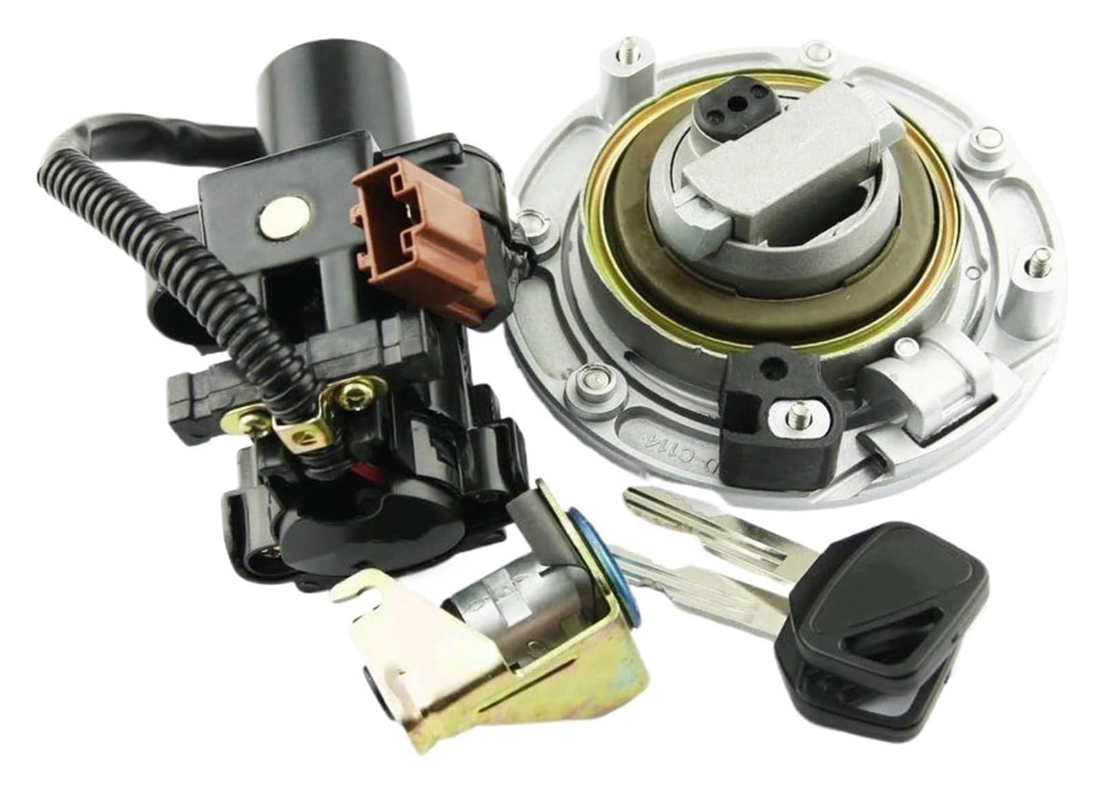 Motorrad Zündschalter Für CBR1000 Für CB600F 2004-2011 Motorrad Zündschloss Kraftstoff Tankdeckel Sitzschloss Schlüsselsatz Motorrad Zündschloss Motorrad Zündschalter Für CBR1000 Für CB600F 2004-2011 Motorrad Zündschloss Kraftstoff Tankdeckel Sitzschloss Schlüsselsatz Motorrad Zündschloss von VPLPEREQAK