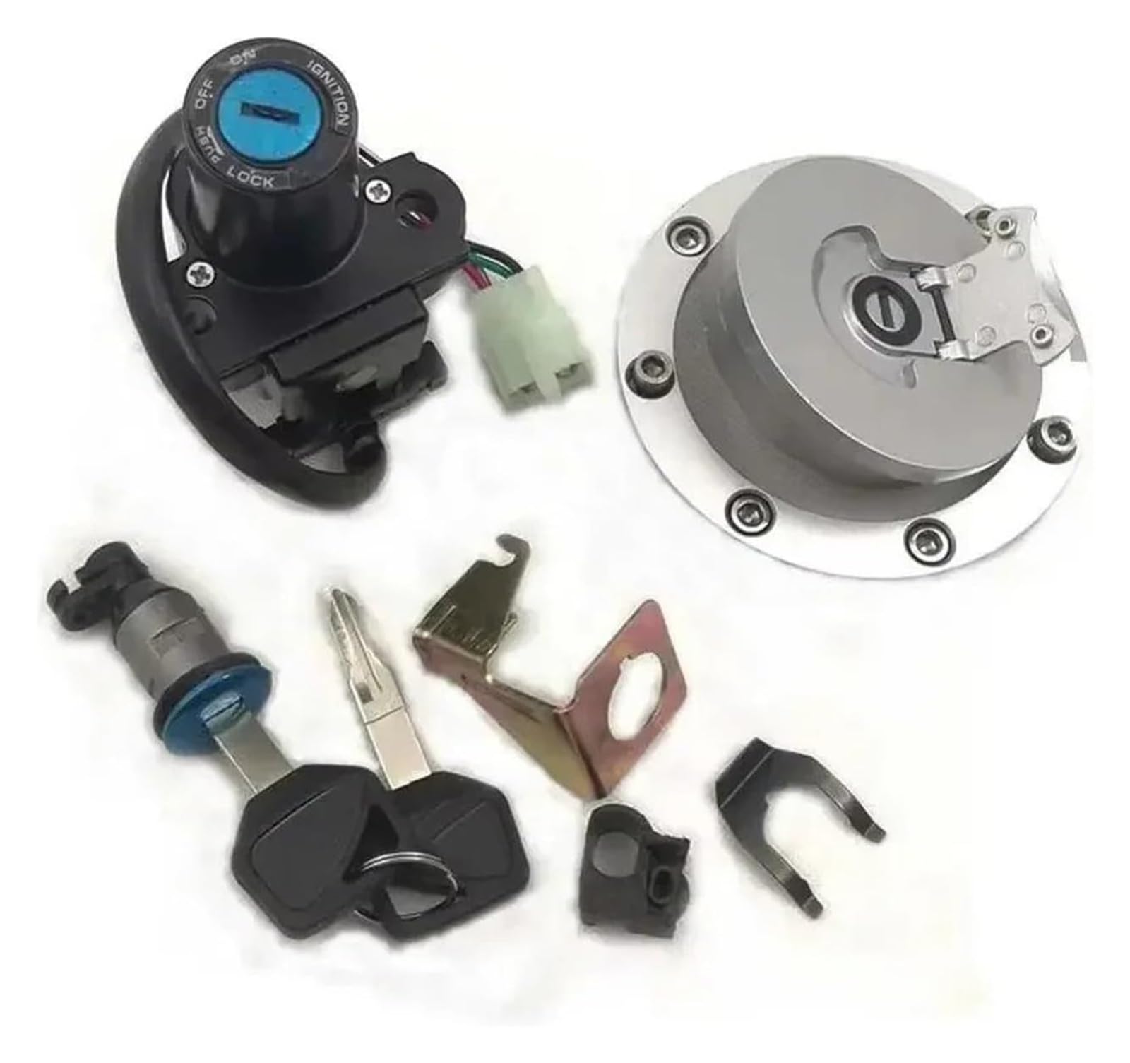 Motorrad Zündschalter Für CBR1000RR 2004-2007 Motorrad Zündschloss Tankdeckel Sitzschloss Satz Schlösser Kit Motorrad Zündschloss Motorrad Zündschalter Für CBR1000RR 2004-2007 Motorrad Zündschloss Tankdeckel Sitzschloss Satz Schlösser Kit Motorrad Zündschloss von VPLPEREQAK