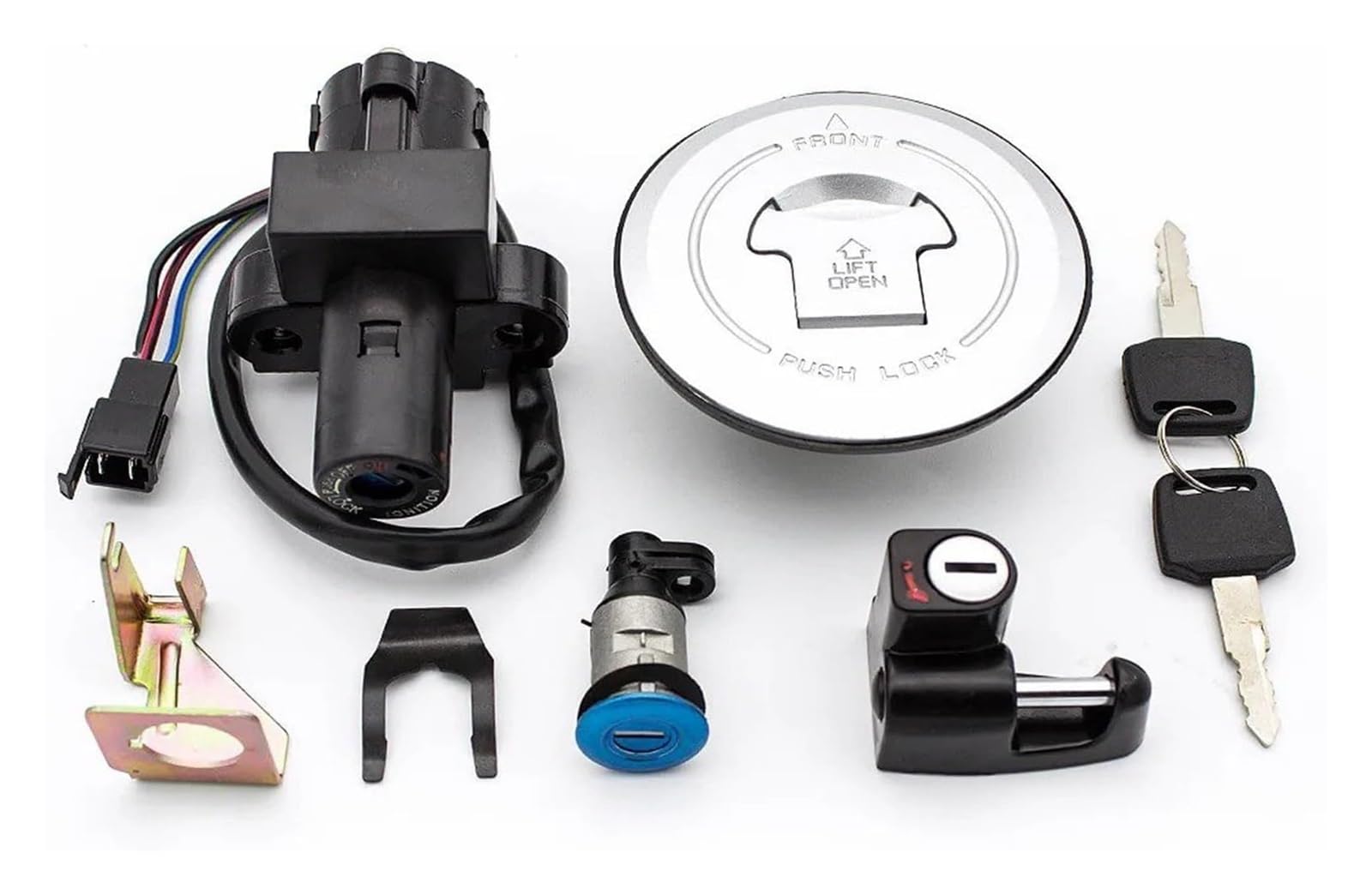 Motorrad Zündschalter Für CBR250 Für VTR250 1998-2007 Motorrad Kraftstoff Gas Kappe Sitz Schloss Zündung Schalter Schlüssel Motorrad Zündschloss Motorrad Zündschalter Für CBR250 Für VTR250 1998-2007 Motorrad Kraftstoff Gas Kappe Sitz Schloss Zündung Schalter Schlüssel Motorrad Zündschloss von VPLPEREQAK