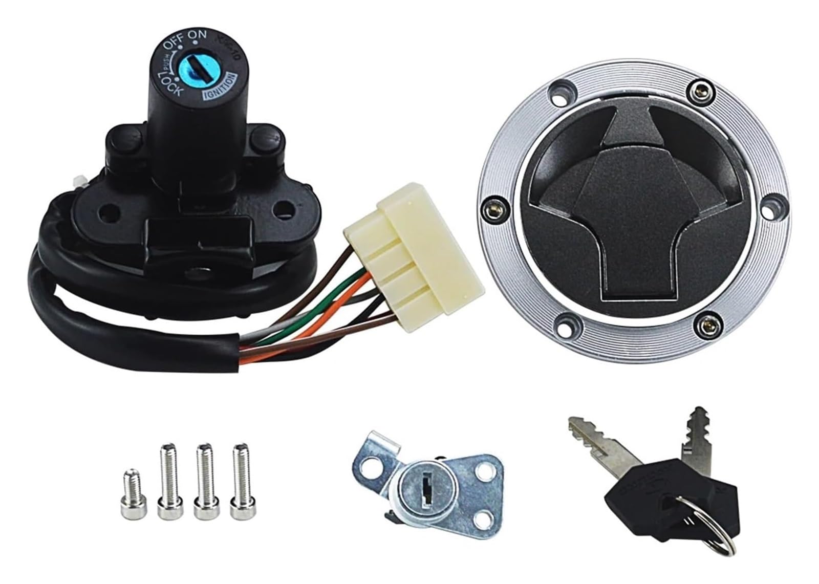 Motorrad Zündschalter Für K&awasaki EX250 EX300 Z250 Z300 Z250SL 2008-2017 Moto Zündschloss Tankdeckel Sitzschloss Schlüssel Kits Motorrad Zündschloss Motorrad Zündschalter Für K&awasaki EX250 EX300 Z250 Z300 Z250SL 2008-2017 Moto Zündschloss Tankdeckel Sitzschloss Schlüssel Kits Motorrad Zündschloss von VPLPEREQAK