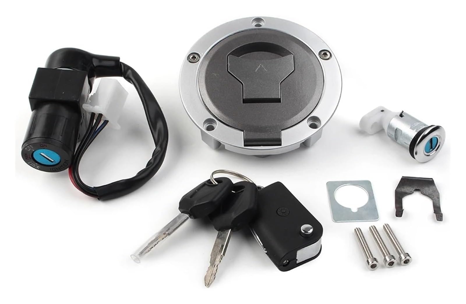 Motorrad Zündschalter Für MSX125 2016 Für Grom125 AC 2017-2018 Motorrad Zündschloss Tankdeckel Schlüssel Sitzschloss Set Motorrad Zündschloss Motorrad Zündschalter Für MSX125 2016 Für Grom125 AC 2017-2018 Motorrad Zündschloss Tankdeckel Schlüssel Sitzschloss Set Motorrad Zündschloss von VPLPEREQAK