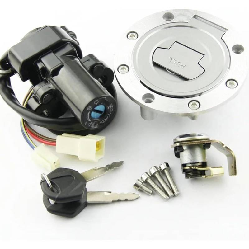 Motorrad Zündschalter Für MT01 Für YZF-R1 Für YZF-R6 2004-2016 Motorrad Zündschalter Sitzschloss Schlüssel Tankdeckel Anzug Motorrad Zündschloss von VPLPEREQAK