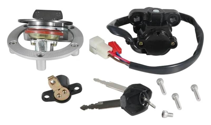 Motorrad Zündschalter Für MT03 Für YZF R1 R6 XJ6 XT660 FJ09 FZ09 FZ07 Motorrad Zündschloss Sitzschloss Schlüssel Tankdeckel Motorrad Zündschloss von VPLPEREQAK