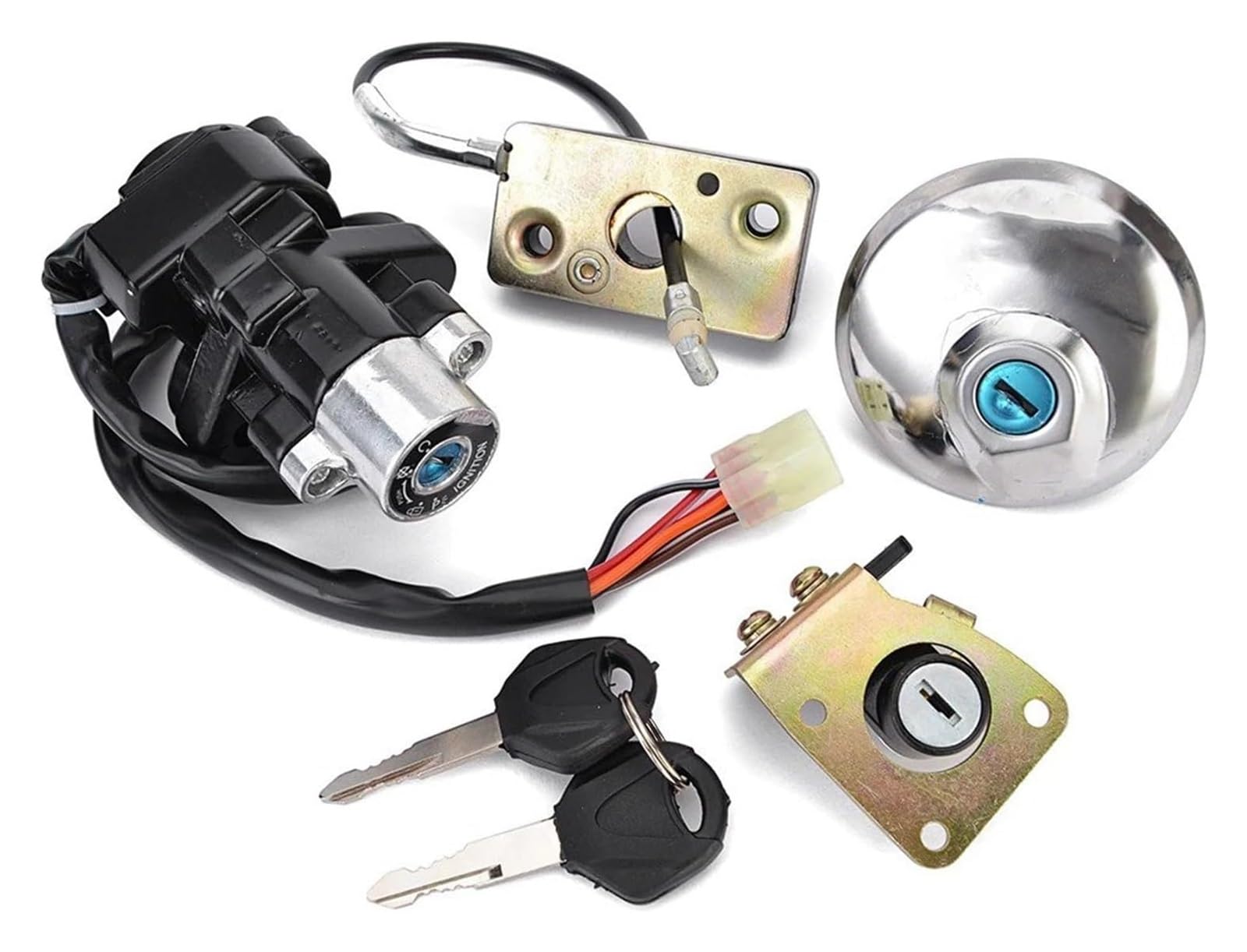 Motorrad Zündschalter Für Suzuki Für GZ125 1998-2003 Für GZ250 1999-2011 Motorrad Tankdeckel Schlüssel Sitz Zündschloss Schloss Set Motorrad Zündschloss Motorrad Zündschalter Für Suzuki Für GZ125 1998-2003 Für GZ250 1999-2011 Motorrad Tankdeckel Schlüssel Sitz Zündschloss Schloss Set Motorrad Zündschloss von VPLPEREQAK