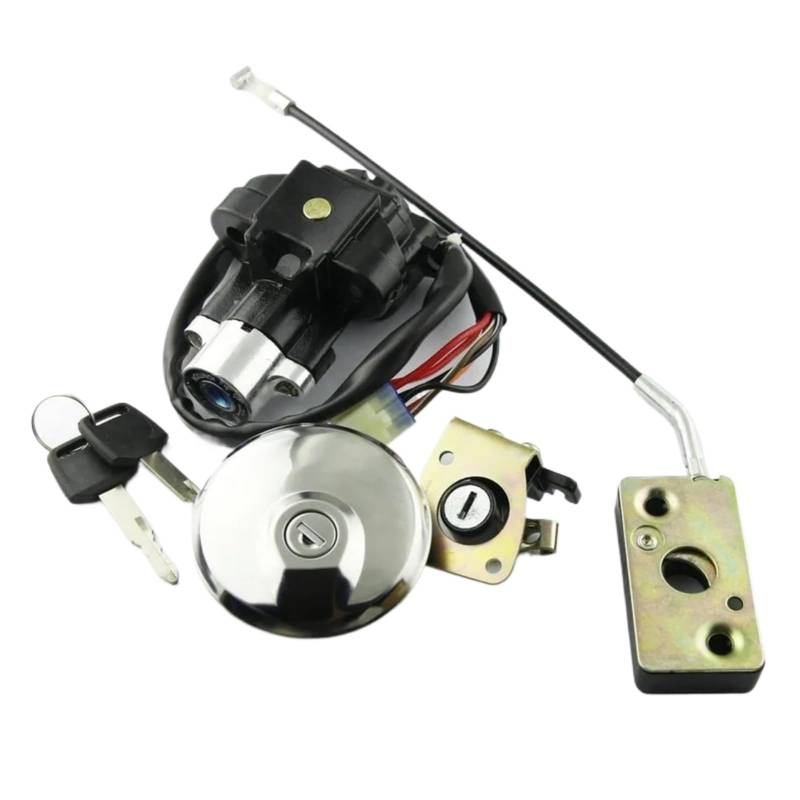 Motorrad Zündschalter Für Suzuki GZ125 1998-2003 GZ250 1999-2011 Motorrad Zündschloss Kraftstoff Tankdeckel Schloss Schlüssel Set Motorrad Zündschloss von VPLPEREQAK