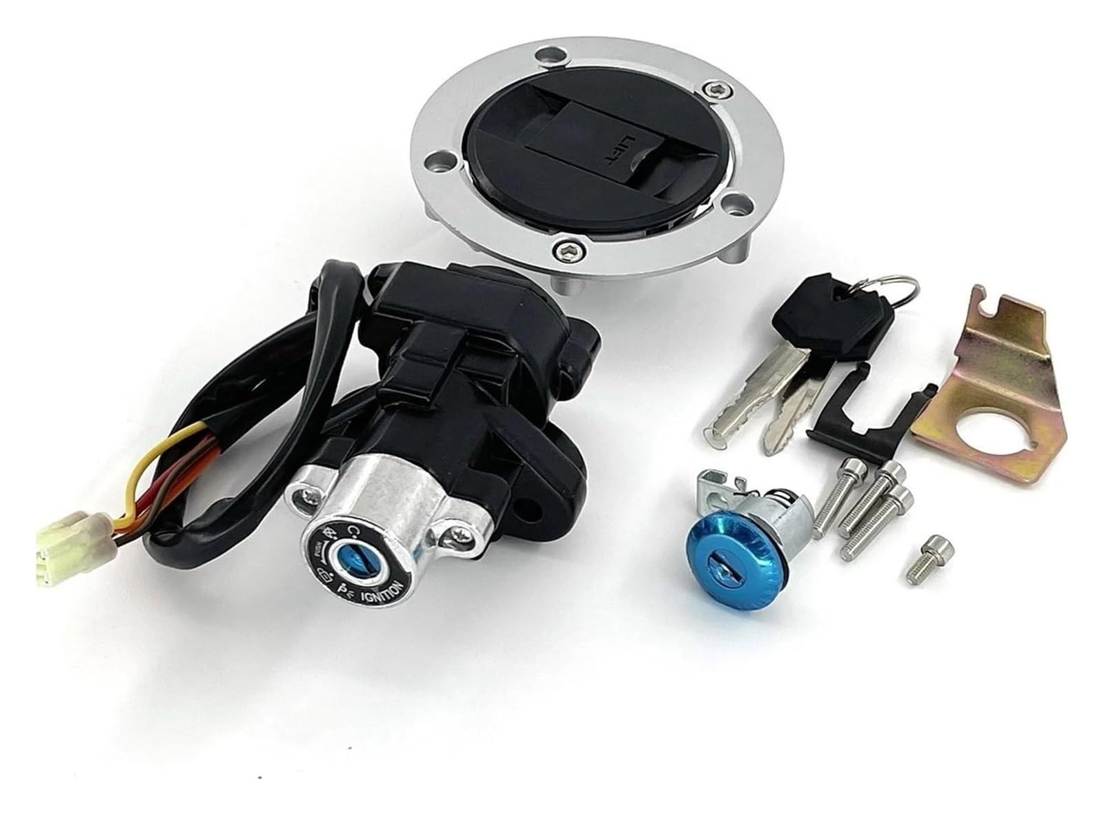 Motorrad Zündschalter Für Suzuki SV1000 SV650 SFV650 2003-2009 4 Pins Motorrad Zündschloss Tankdeckel Cover Lock Set Schlüssel Motorrad Zündschloss Motorrad Zündschalter Für Suzuki SV1000 SV650 SFV650 2003-2009 4 Pins Motorrad Zündschloss Tankdeckel Cover Lock Set Schlüssel Motorrad Zündschloss von VPLPEREQAK