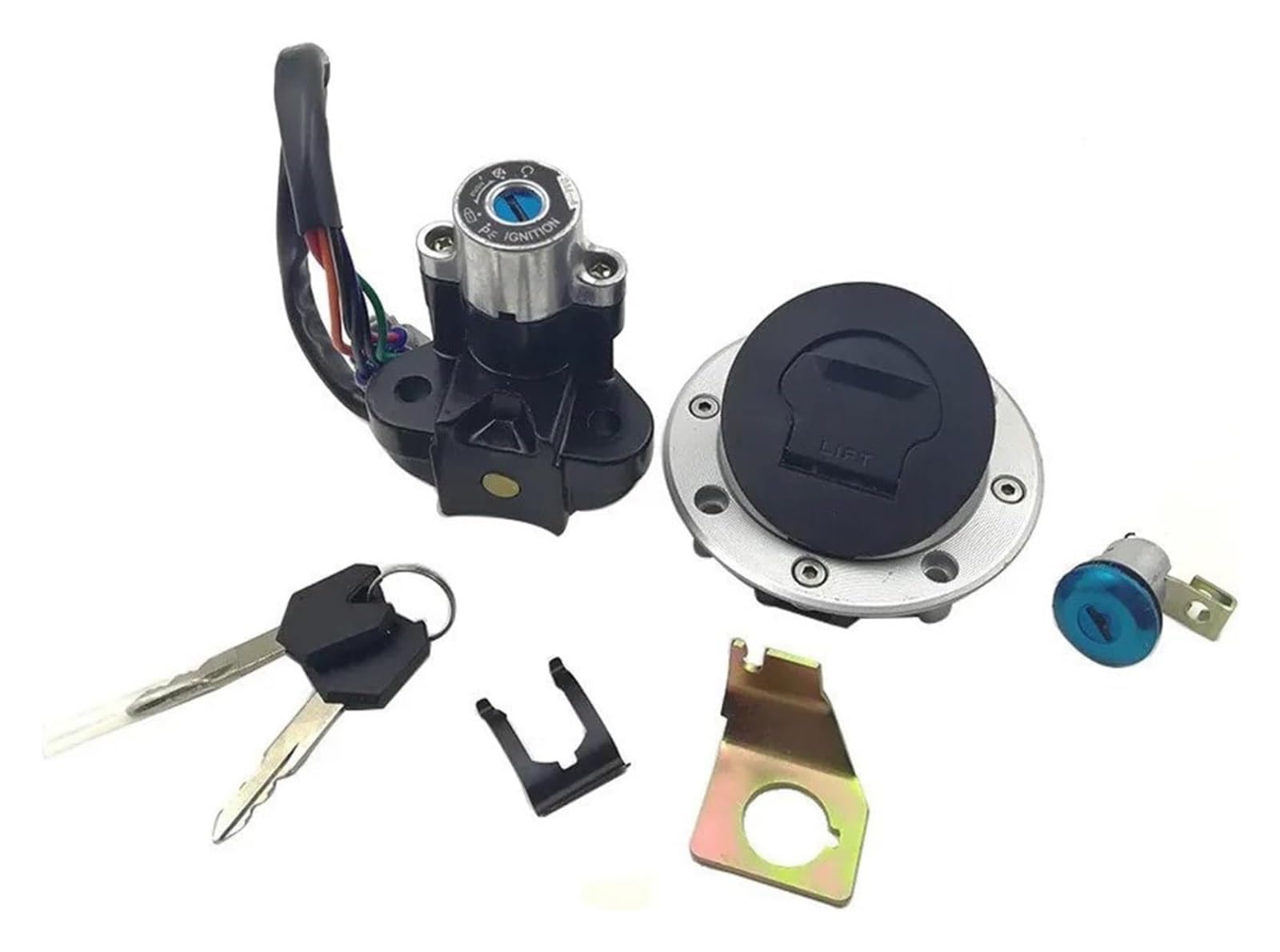 Motorrad Zündschalter Für Suzuki SV650 1999-2002 Für DL1000 Für V-Storm 1000 2002-2009 Zündschloss Kraftstofftank Tankdeckel Sitzschloss Schlüsselsatz Motorrad Zündschloss Motorrad Zündschalter Für Suzuki SV650 1999-2002 Für DL1000 Für V-Storm 1000 2002-2009 Zündschloss Kraftstofftank Tankdeckel Sitzschloss Schlüsselsatz Motorrad Zündschloss von VPLPEREQAK