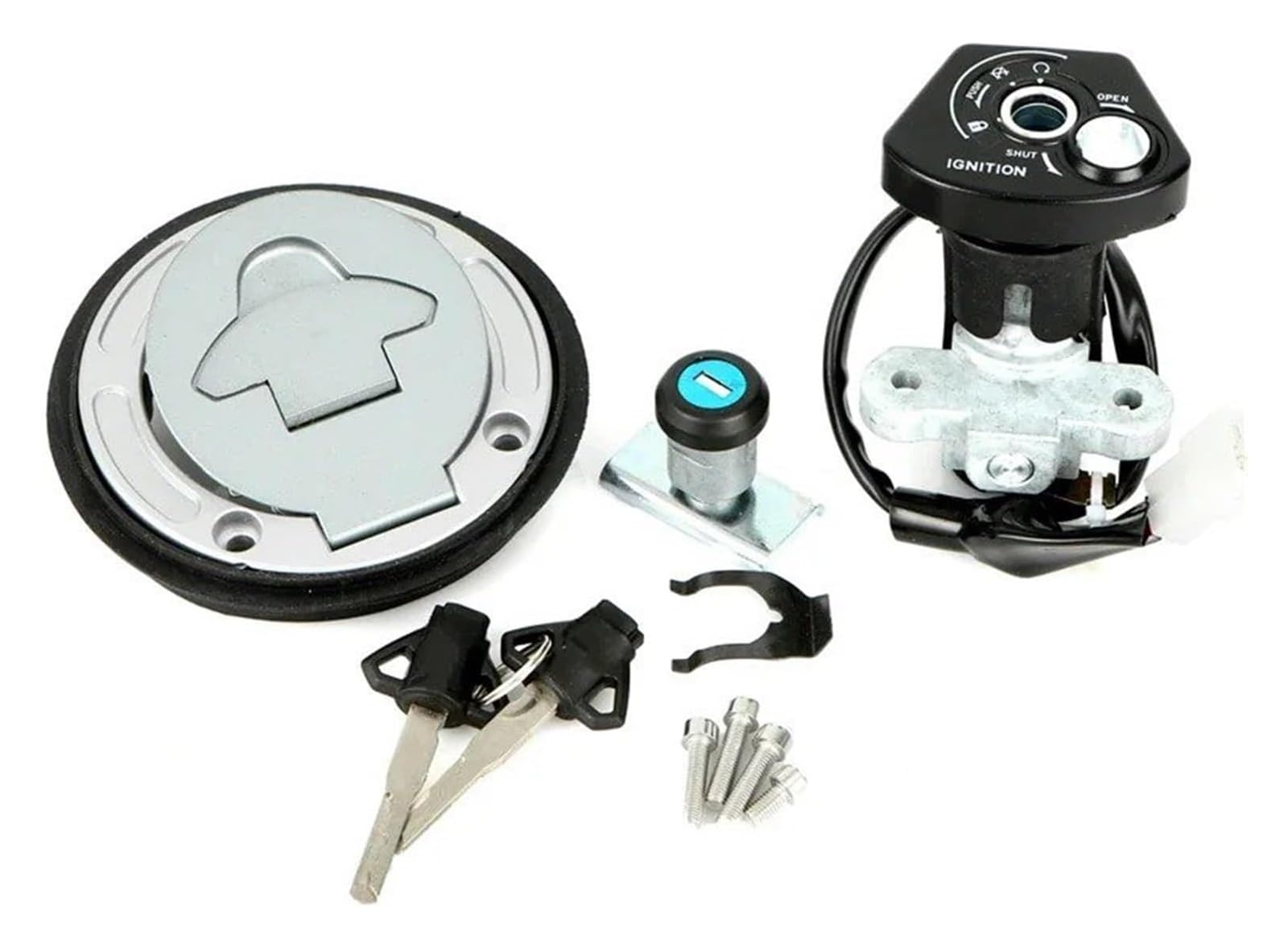 Motorrad Zündschalter Für YZF R15 Für YZF155 2019-2021 Motorrad Zündschloss Kraftstoff Tankdeckel Schloss Schlüssel Set Motorrad Zündschloss Motorrad Zündschalter Für YZF R15 Für YZF155 2019-2021 Motorrad Zündschloss Kraftstoff Tankdeckel Schloss Schlüssel Set Motorrad Zündschloss von VPLPEREQAK