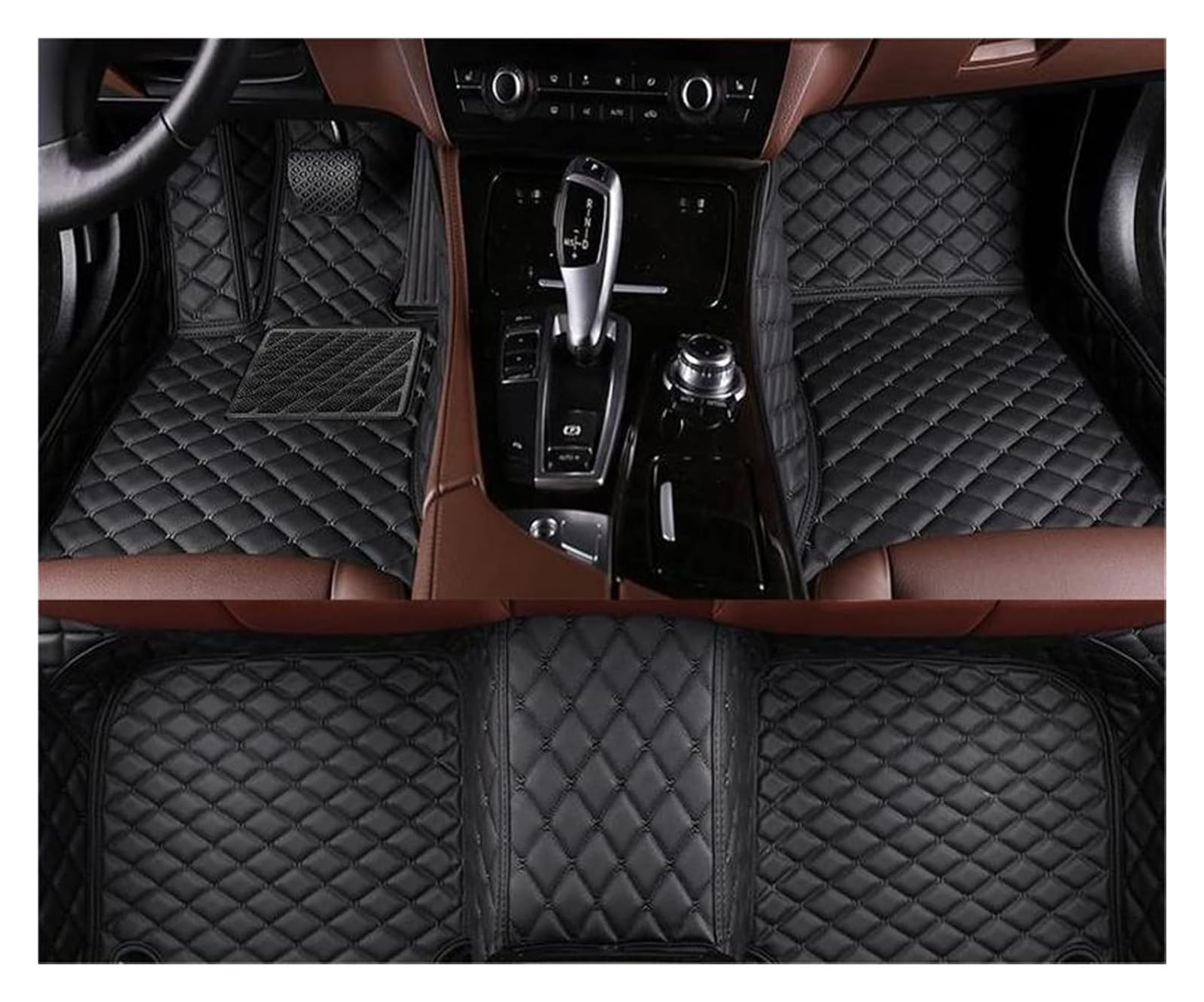 Vorne Hinten Automatten Für A&UDI Q7 Vier Sitz 2006 2007 2008 2009 2010-2015 Auto Fußmatten Benutzerdefinierte Auto Fuß Pads Automobil Teppich Abdeckung(Black) von VPLPEREQAK