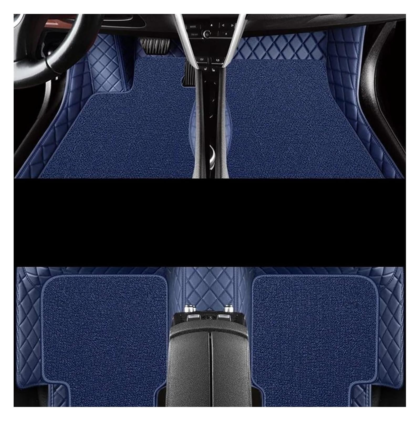 Vorne Hinten Automatten Für B&MW Für X5 Für E53 2004 2005 2006 2007 2008 Auto-Innenschutz-Fußteppich Teppich-Bodenmatten-Set(Blue 1) von VPLPEREQAK
