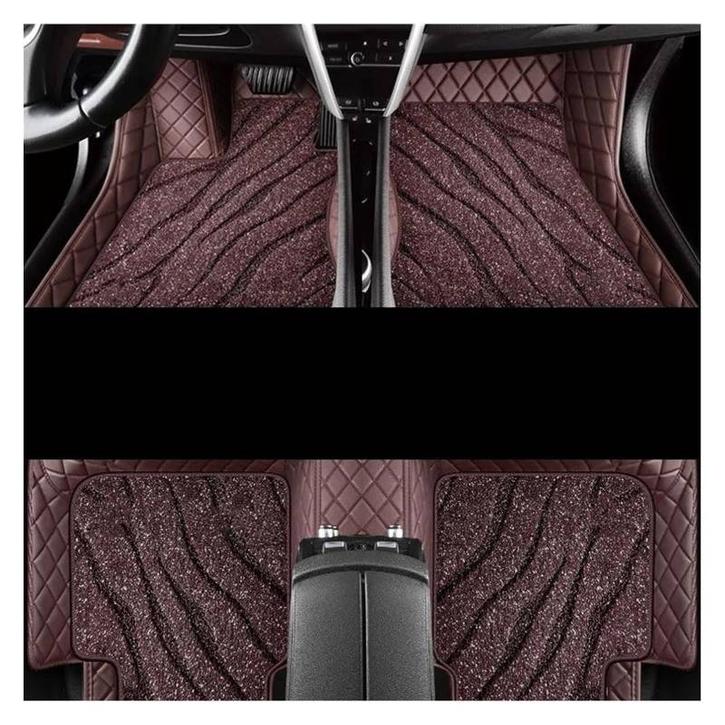 Vorne Hinten Automatten Für B&MW Für X5 Für E53 2004 2005 2006 2007 2008 Auto-Innenschutz-Fußteppich Teppich-Bodenmatten-Set(Coffee 2) von VPLPEREQAK