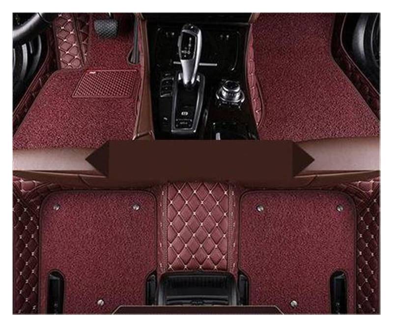 Vorne Hinten Automatten Für City 2008 2009 2010 2011 2012 2013 2014 Auto-Fußmatten, Auto-Fußmatten, Teppiche, Auto-Innenräume, Styling-Teppiche, Linkslenker(Wine RED) von VPLPEREQAK