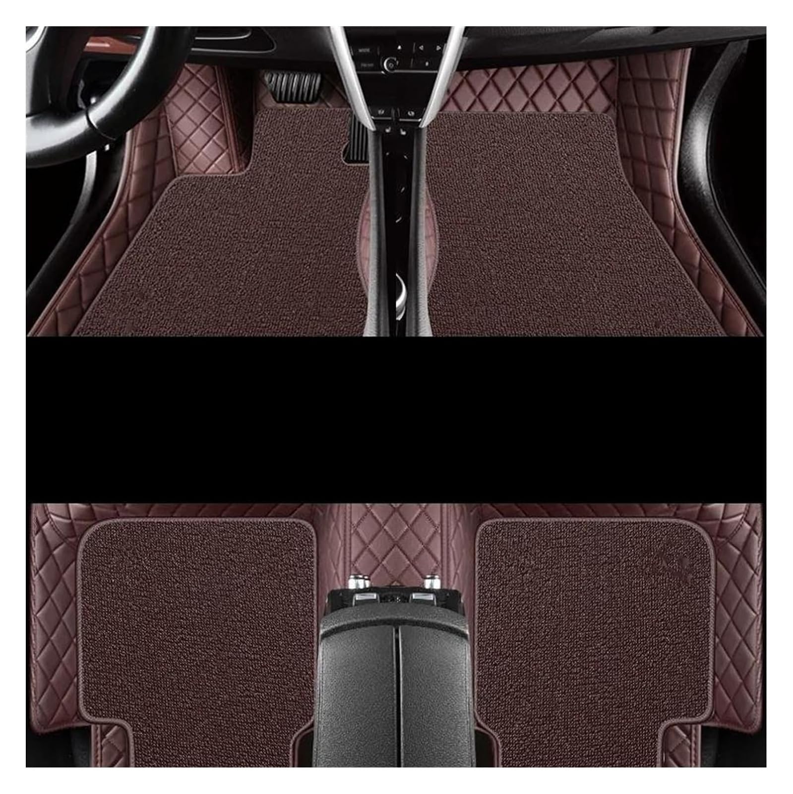 Vorne Hinten Automatten Für Jaguar Für XE 2015 2016 2017 2018 2019 Auto Innen Schutz Fuß Teppich Teppich Boden Matte Set Fußmatten Auto Fußmatten(Coffee 1) von VPLPEREQAK