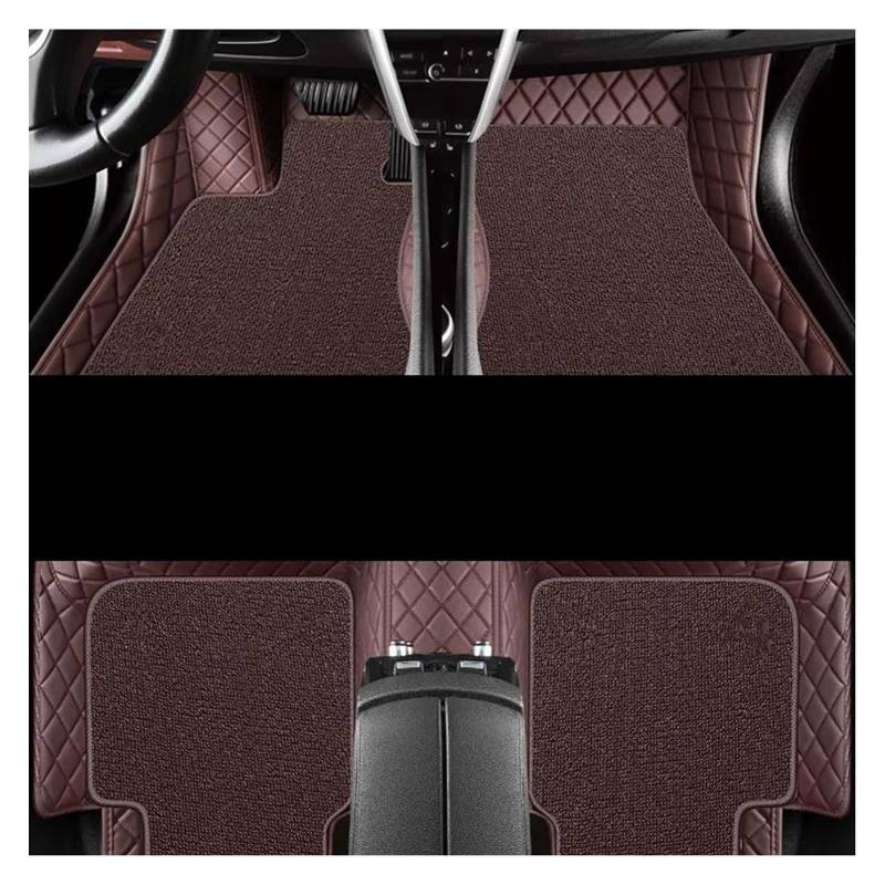Vorne Hinten Automatten Für Jaguar Für XE 2015 2016 2017 2018 2019 Auto Innen Schutz Fuß Teppich Teppich Boden Matte Set Fußmatten Auto Fußmatten(Coffee 1) von VPLPEREQAK