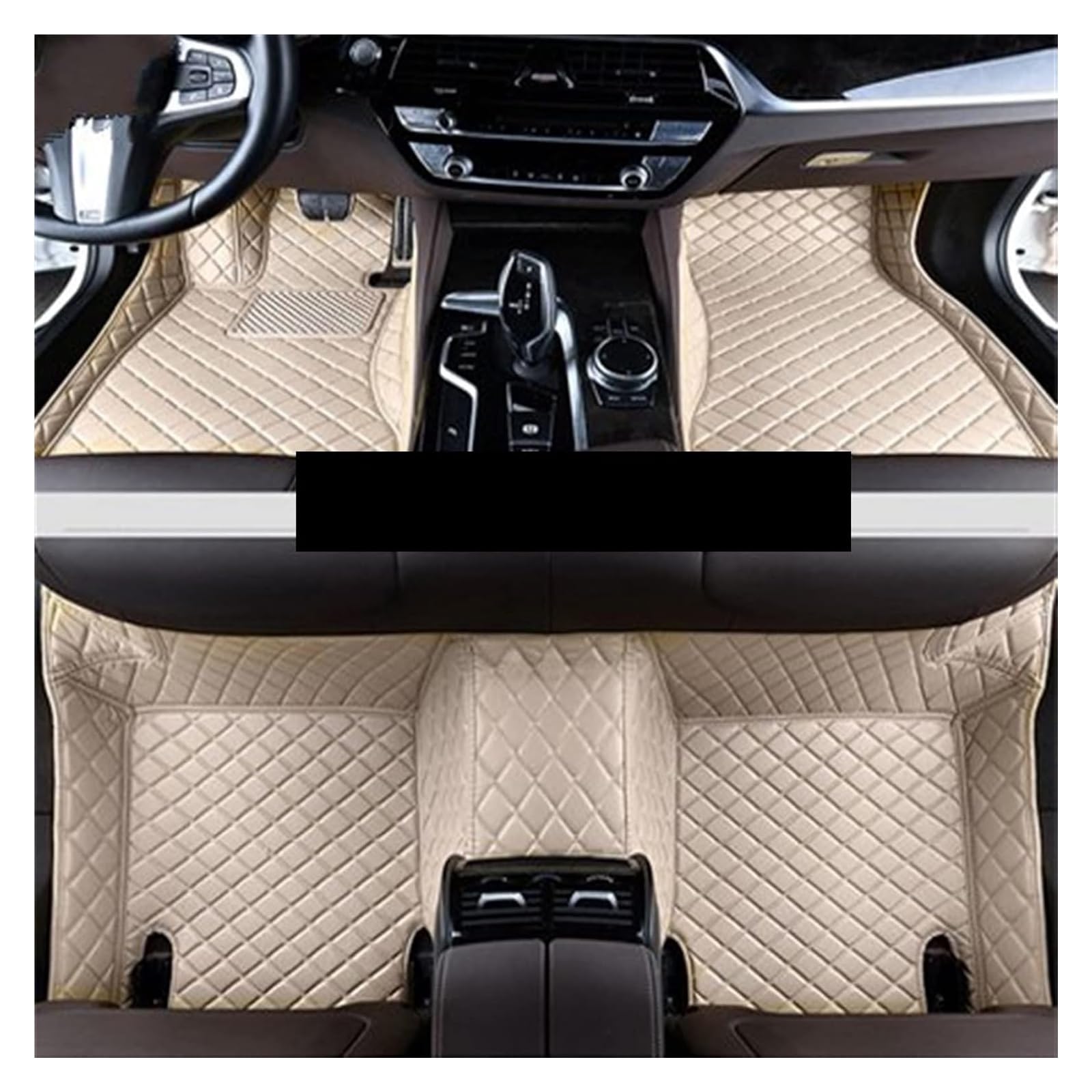 Vorne Hinten Automatten Für Je&ep Für Compass 2007-2011 2012 2013 2014 2015 Auto Fußmatten Auto Floorliners Auto Innen Zubehör Auto Fußmatten(Beige) von VPLPEREQAK