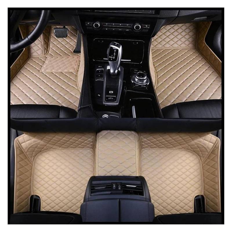 Vorne Hinten Automatten Für M&ercedes Für B&ENZ Für C Klasse Für W204 2012 2015 2016 2019 2014 Teppiche Teppiche Fuß Pads Teppich Boden Matte Set(Style 7) von VPLPEREQAK