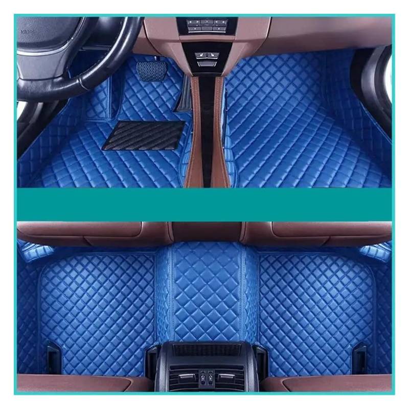 Vorne Hinten Automatten Für M&ercedes Für B&ENZ Für W167 Für V167 Fünf Sitze 2022-2019 Auto Fuß Pads Innen Teppich Fußmatten Auto Fußmatten(Blue) von VPLPEREQAK