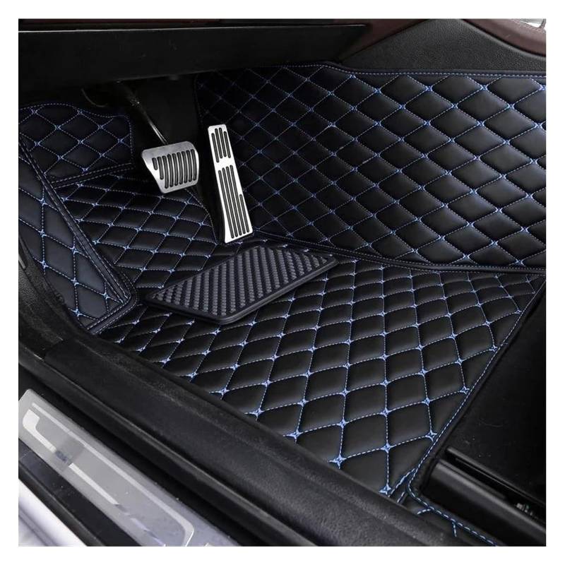 Vorne Hinten Automatten Für M&ercedes Für B&ENZ Für W213 W222 W164 W447 R171 W211 W124 W212 W204 W203 W205 Teppichbodenmattensatz Autofußmatten(Black Blue 1) von VPLPEREQAK