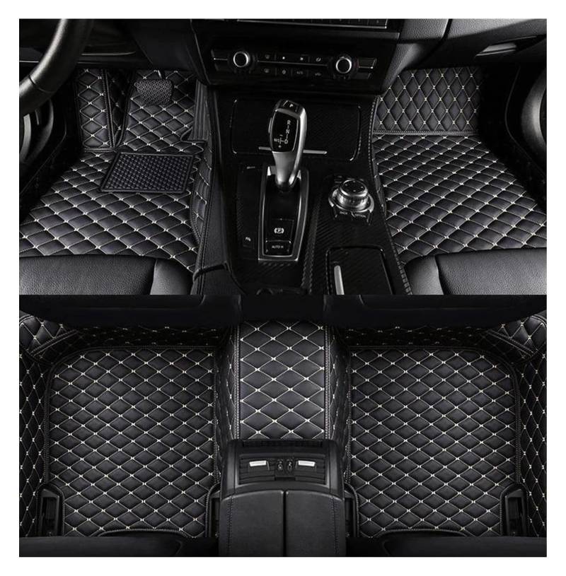 Vorne Hinten Automatten Für M&ercedes Für B&ENZ Für W213 W222 W164 W447 R171 W211 W124 W212 W204 W203 W205 Teppichbodenmattensatz Autofußmatten(Black White 1) von VPLPEREQAK