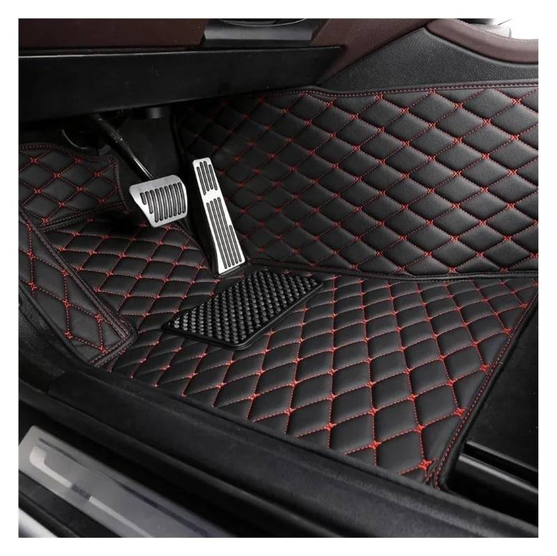 Vorne Hinten Automatten Für M&ercedes Für B&ENZ Für W213 W222 W164 W447 R171 W211 W124 W212 W204 W203 W205 Teppichbodenmattensatz Autofußmatten(Black red 1) von VPLPEREQAK