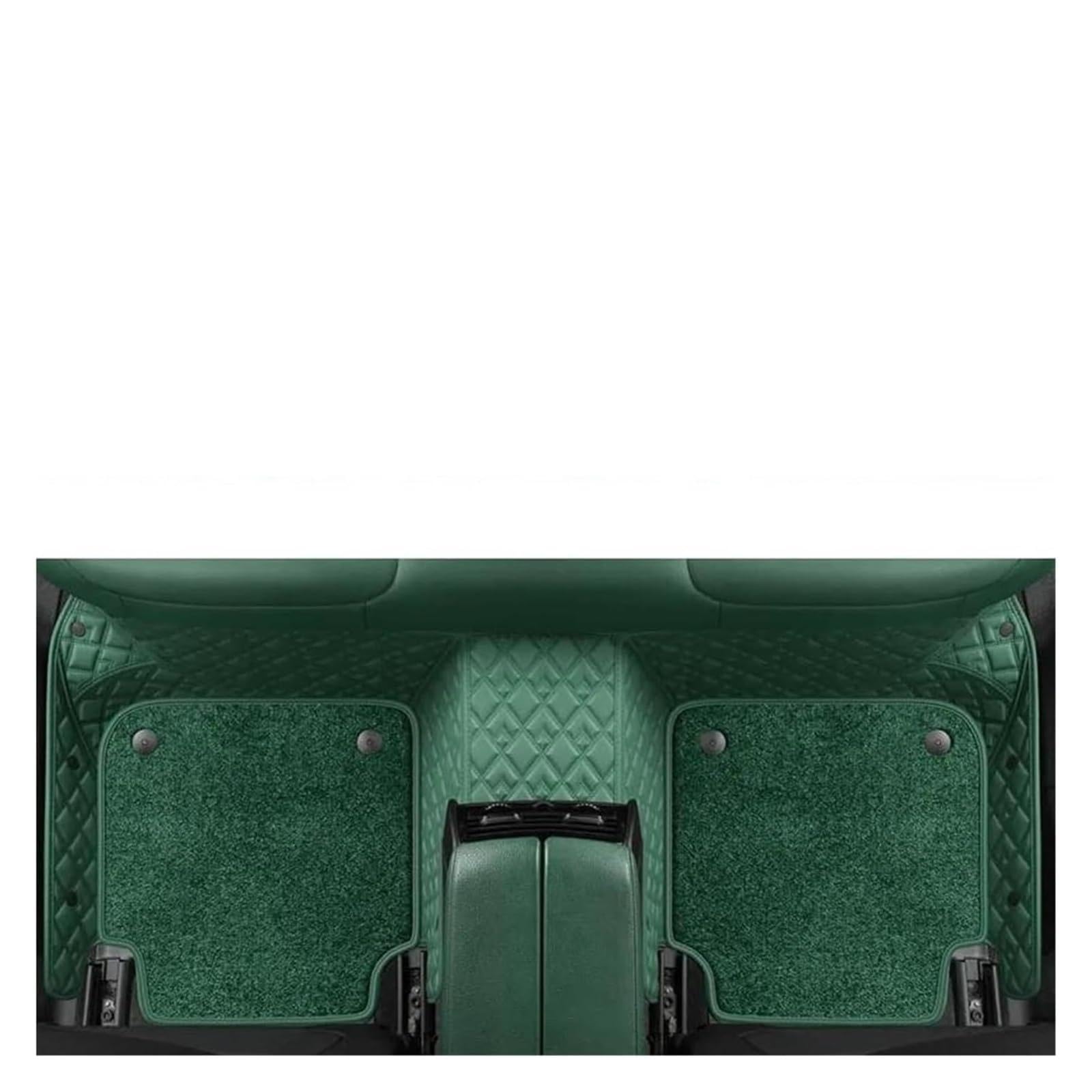 Vorne Hinten Automatten Für Opel Für Corsa D 2007 2008 2009 2010 2011 2012 2013 2014 Auto Matten Zubehör Innen Teppich Boden Matte Set(Green 2) von VPLPEREQAK