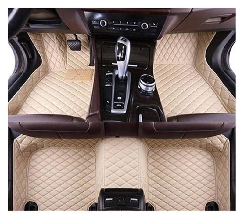 Vorne Hinten Automatten Für Opel Für Vauxhall Für Insignia 2009-2016 Custom Car Fußmatten Leder Teppiche Auto Innen Auto Nicht Slip Auto Boden Matte(Brown) von VPLPEREQAK