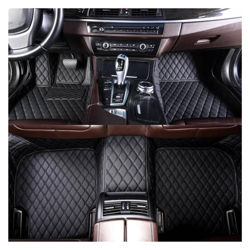 Vorne Hinten Automatten Für Polestar 2 2020 2021 2022 Auto-Innenausstattung Lederteppiche Teppiche Fußpolster Teppichbodenmatten-Set(Black) von VPLPEREQAK