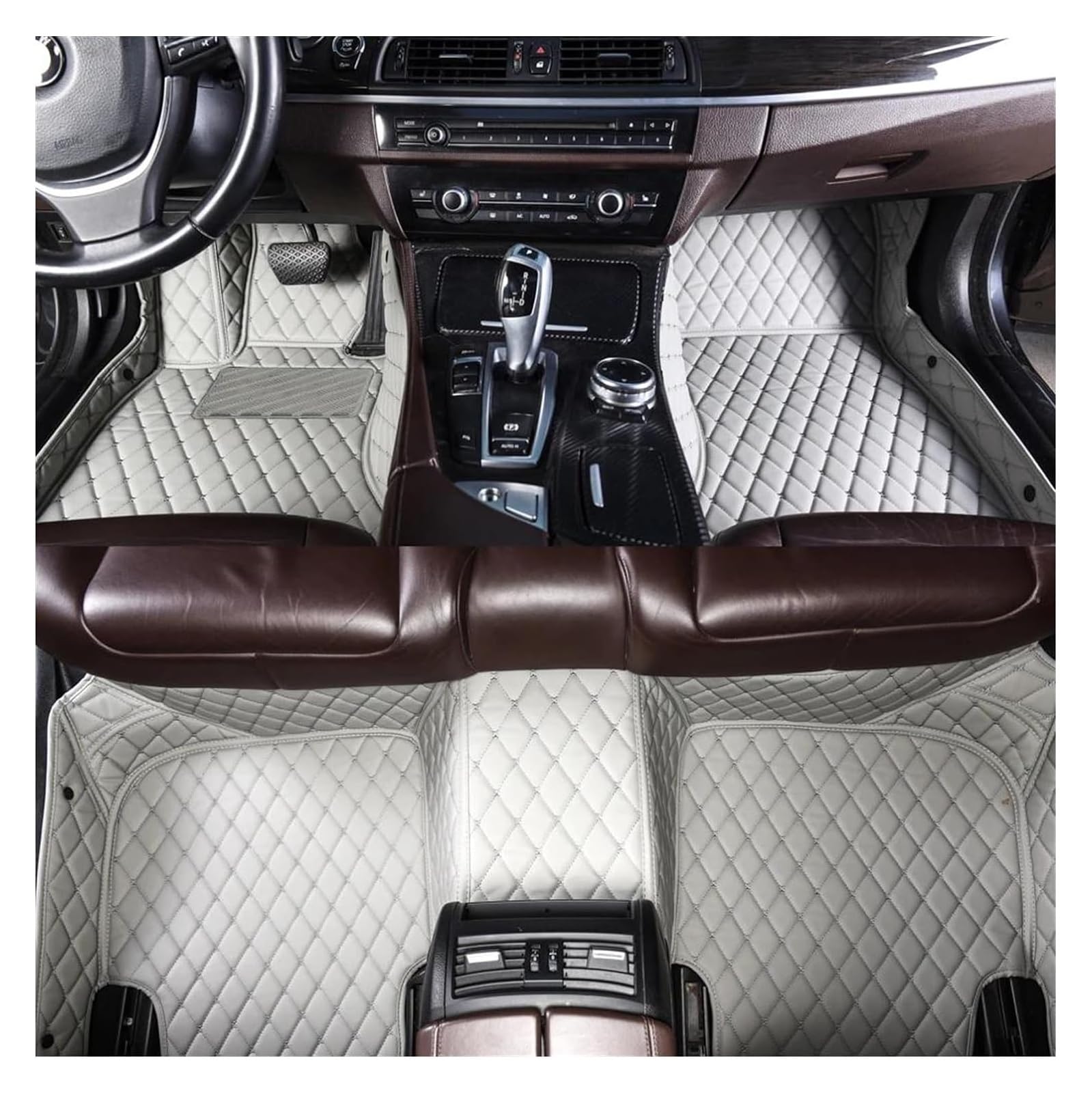 Vorne Hinten Automatten Für Polestar 2 2020 2021 2022 Auto-Innenausstattung Lederteppiche Teppiche Fußpolster Teppichbodenmatten-Set(Gray) von VPLPEREQAK