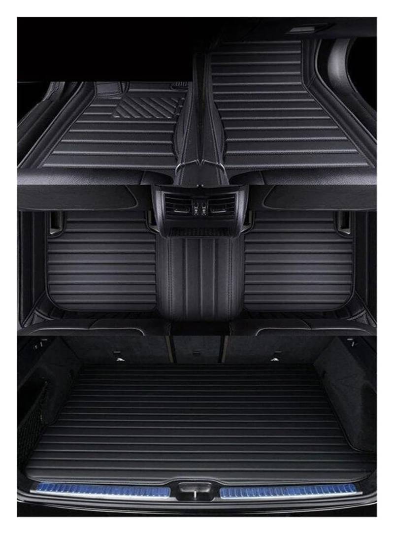 Vorne Hinten Automatten Für VW Für Touareg 2011 2012 2013 2014 2015 2016 2017 2018 Auto-Fußmatten Benutzerdefinierte Streifen Auto-Fußmatten Innendetails(Beige) von VPLPEREQAK