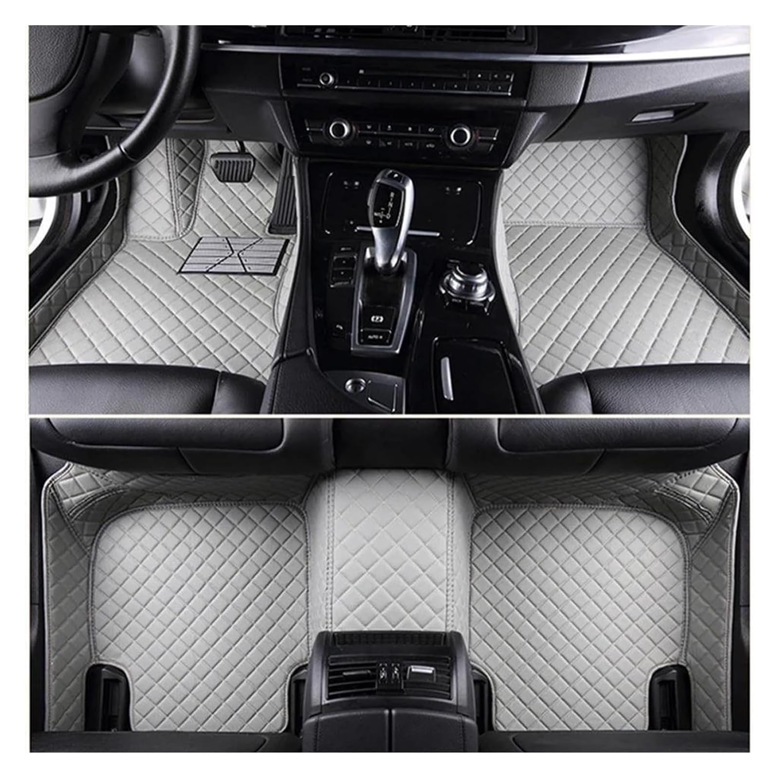 Vorne Hinten Automatten Für Volvo Für S90 2017 2018 2019 2020 2021 2022 Innen Auto Zubehör Teppich Teppich Boden Matte Set(Gray) von VPLPEREQAK