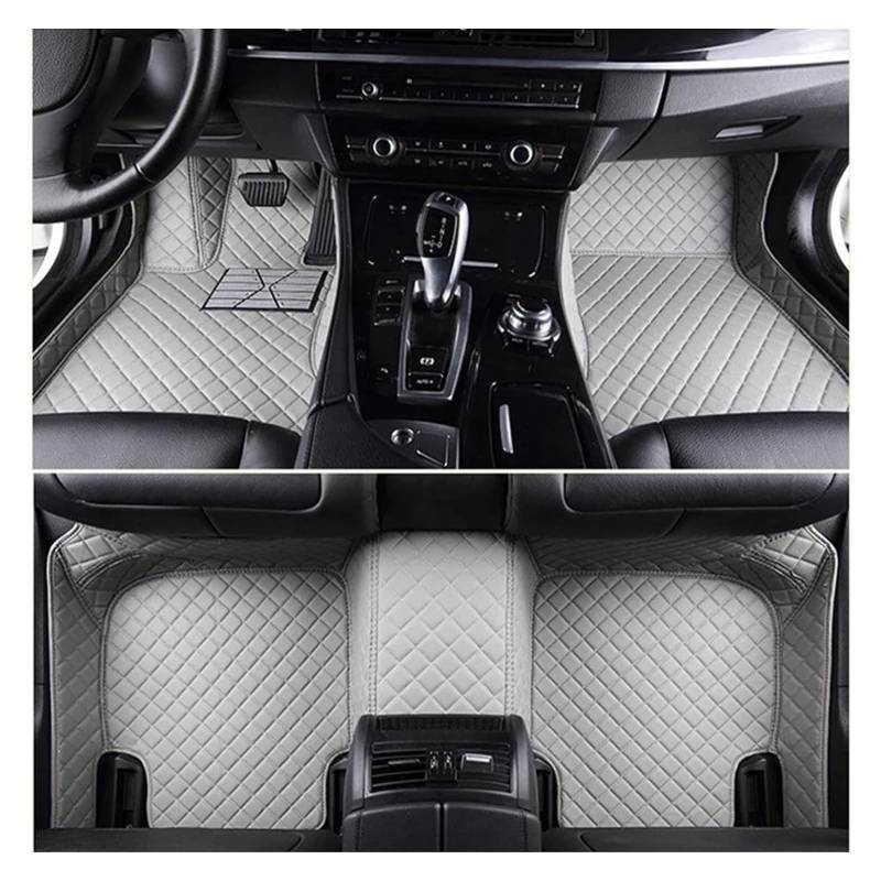 Vorne Hinten Automatten Für Volvo Für S90 2017 2018 2019 2020 2021 2022 Innen Auto Zubehör Teppich Teppich Boden Matte Set(Gray) von VPLPEREQAK