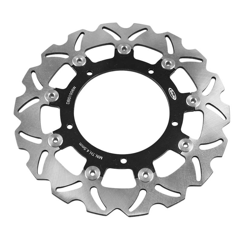 2 Stück Bremsscheiben vorne Rotoren Bremsscheibe kompatibel mit Yamaha XJ6 DIVERSION /FZ6 Fazer 600 /FZ6 600 S2 /YZF R6 /MT-09 850 Tracer Schwarz von VQJRZKPMX