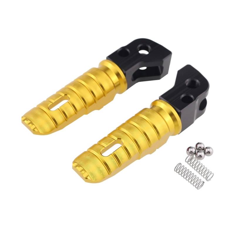 Fußrastenanlage Fußstützen Fußstütze Fußrasten Pedal Fußständer Kompatibel mit DUKE 125 DUKE 250 DUKE 390 RC 200 RC 390 2014-2021(Gold) von VQJRZKPMX