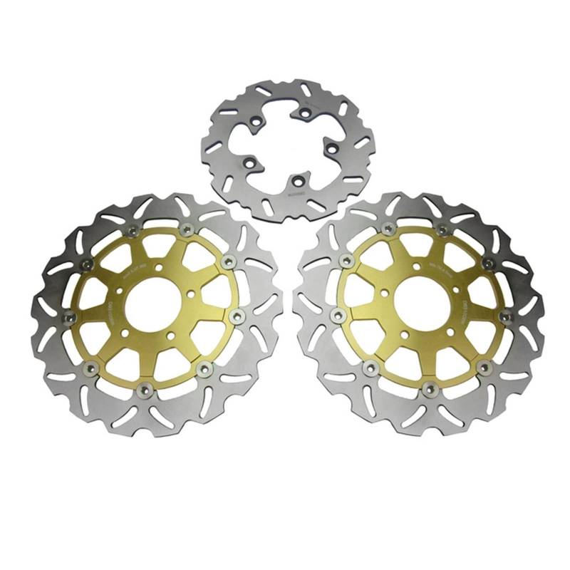 K3 K4 GSXR 600 750 1000 Motorrad Vorne Hinten Bremsscheibe Rotoren Set 3Pcs Kompatibel Mit Suzuki GSXR600 GSXR750 2004-2005 GSXR1000 2003-04(3pcs) von VQJRZKPMX