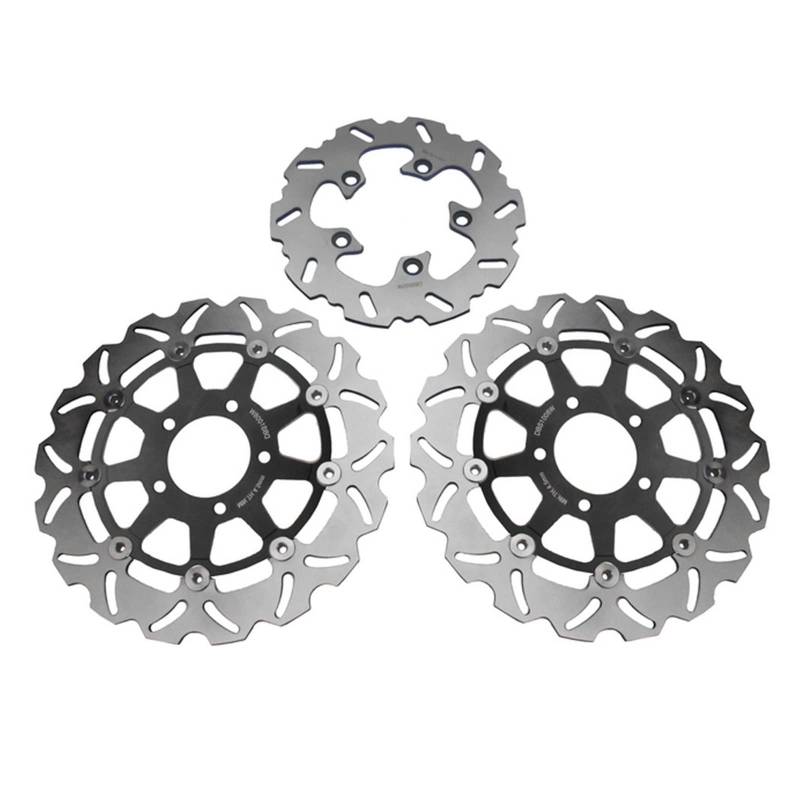 K3 K4 GSXR 600 750 1000 Motorrad Vorne Hinten Bremsscheibe Rotoren Set 3Pcs Kompatibel Mit Suzuki GSXR600 GSXR750 2004-2005 GSXR1000 2003-04(3pcs-01) von VQJRZKPMX