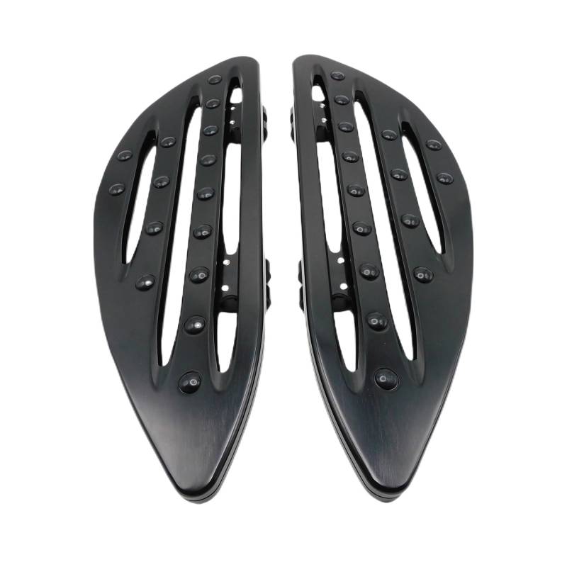 Motorrad Vorne Fahrer Trittbrett & Passagier Hinten Fußrasten Schwarz Fußstütze Pedal Kompatibel Mit Harley Sportster XL Touring Dyna FLD Softail von VQJRZKPMX