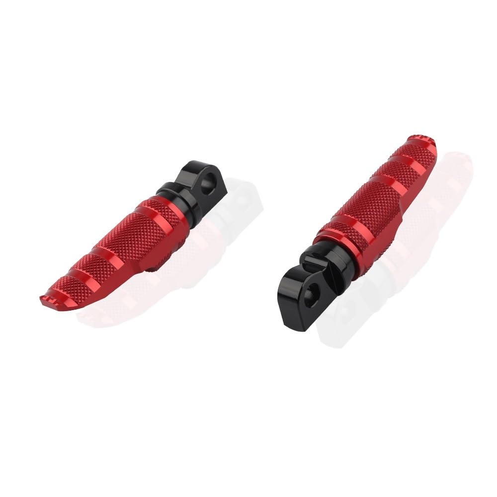 Motorradzubehör Vordere Fußstützen Beifahrerfußstütze Fußrasten Pedal Kompatibel mit Road King FLHRSEI CVO Road Glide EFI FLTRSEI1(Red) von VQJRZKPMX