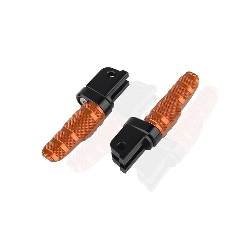 Motorradzubehör Vordere Fußstützen Passagiere Fußstütze Fußrasten Pedal Kompatibel mit Leoncino 500/800 502C 752S BN150S KOVE 321RR(A-Orange) von VQJRZKPMX